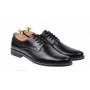 Pantofi barbati, model casual-elegant, din piele naturala, negru box -  859N